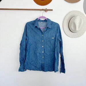 Guess Denim Long Sleeve Top Large